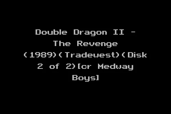 Double Dragon II - The Revenge (1989)(Tradewest)(Disk 2 of 2)[cr Medway Boys]