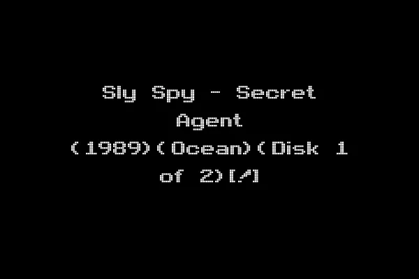 Sly Spy - Secret Agent (1989)(Ocean)(Disk 1 of 2)[!]