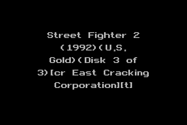 Street Fighter 2 (1992)(U.S. Gold)(Disk 3 of 3)[cr East Cracking Corporation][t]