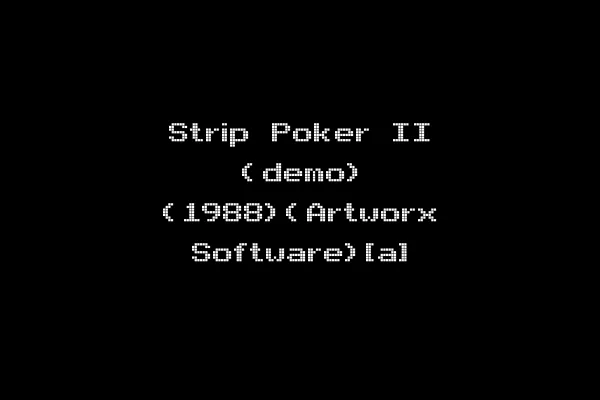 Strip Poker II (demo) (1988)(Artworx Software)[a]