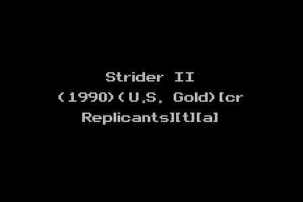 Strider II (1990)(U.S. Gold)[cr Replicants][t][a]