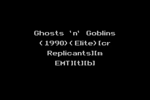 Ghosts 'n' Goblins (1990)(Elite)[cr Replicants][m EMT][t][b]