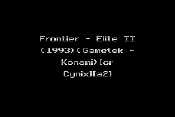 Frontier - Elite II (1993)(Gametek - Konami)[cr Cynix][a2]