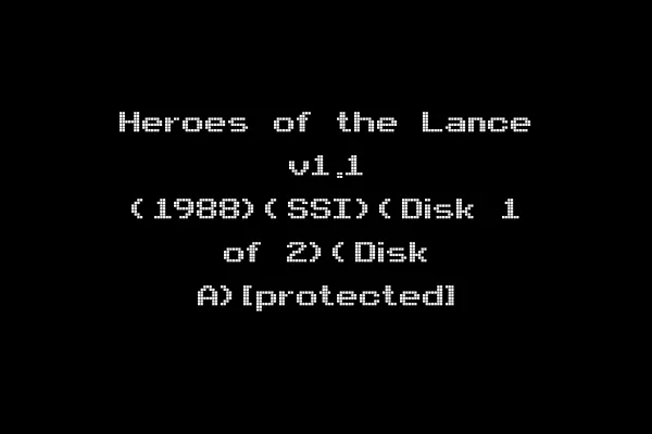 Heroes of the Lance v1.1 (1988)(SSI)(Disk 1 of 2)(Disk A)[protected]