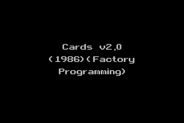 Cards v2.0 (1986)(Factory Programming)
