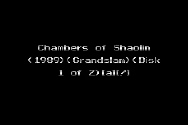 Chambers of Shaolin (1989)(Grandslam)(Disk 1 of 2)[a][!]