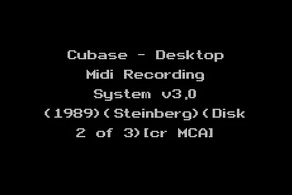 Cubase - Desktop Midi Recording System v3.0 (1989)(Steinberg)(Disk 2 of 3)[cr MCA]
