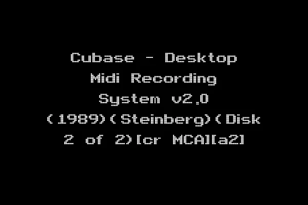 Cubase - Desktop Midi Recording System v2.0 (1989)(Steinberg)(Disk 2 of 2)[cr MCA][a2]