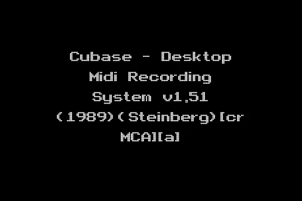 Cubase - Desktop Midi Recording System v1.51 (1989)(Steinberg)[cr MCA][a]