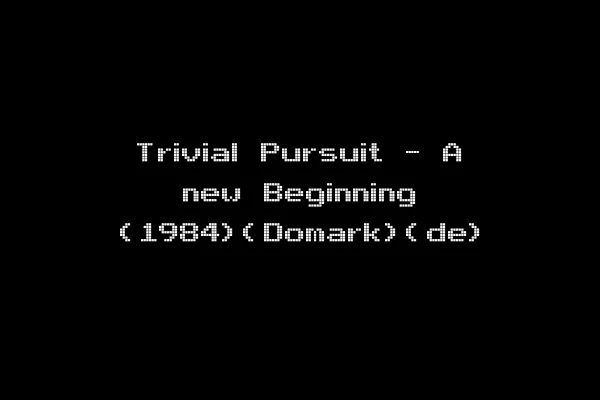 Trivial Pursuit - A new Beginning (1984)(Domark)(de)
