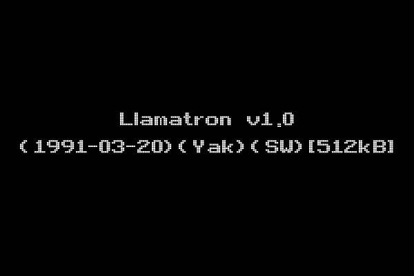 Llamatron v1.0 (1991-03-20)(Yak)(SW)[512kB]