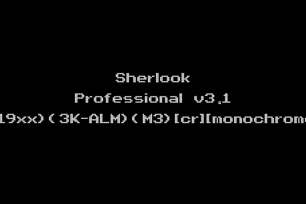 Sherlook Professional v3.1 (19xx)(3K-ALM)(M3)[cr][monochrome]