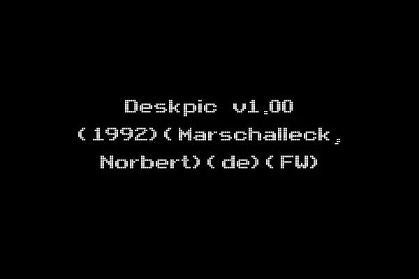 Deskpic v1.00 (1992)(Marschalleck, Norbert)(de)(FW)
