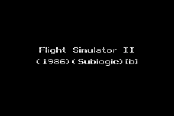 Flight Simulator II (1986)(Sublogic)[b]