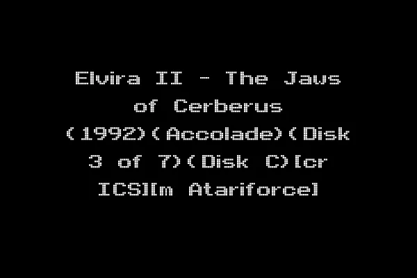 Elvira II - The Jaws of Cerberus (1992)(Accolade)(Disk 3 of 7)(Disk C)[cr ICS][m Atariforce]
