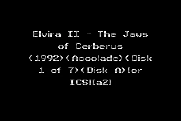 Elvira II - The Jaws of Cerberus (1992)(Accolade)(Disk 1 of 7)(Disk A)[cr ICS][a2]