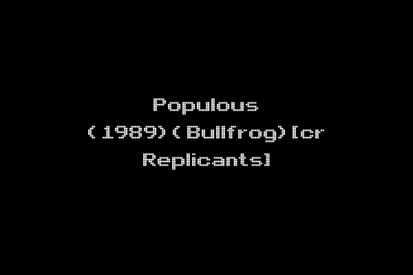 Populous (1989)(Bullfrog)[cr Replicants]