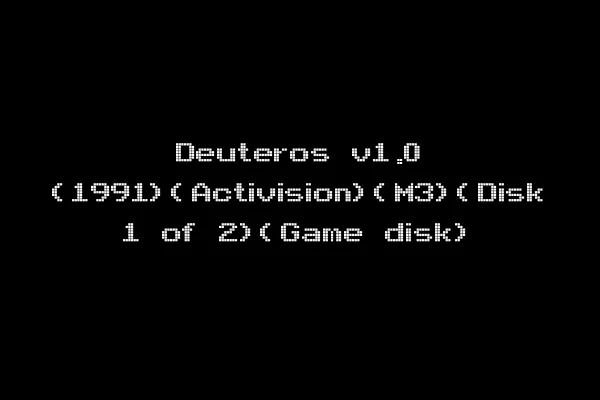 Deuteros v1.0 (1991)(Activision)(M3)(Disk 1 of 2)(Game disk)