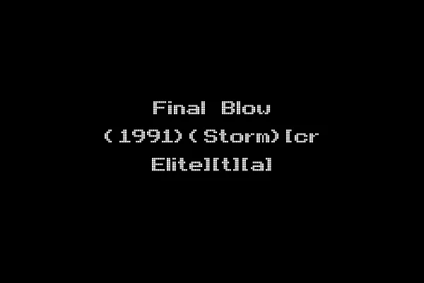 Final Blow (1991)(Storm)[cr Elite][t][a]