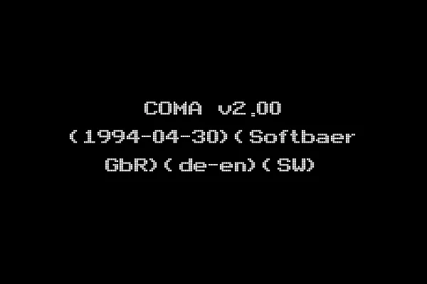 COMA v2.00 (1994-04-30)(Softbaer GbR)(de-en)(SW)