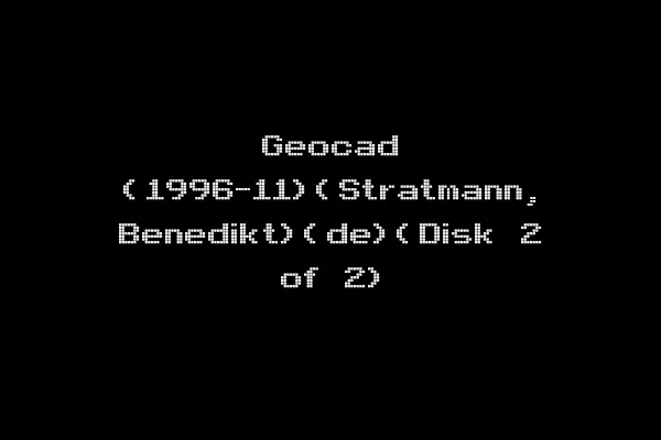 Geocad (1996-11)(Stratmann, Benedikt)(de)(Disk 2 of 2)
