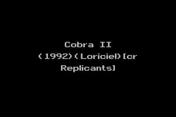 Cobra II (1992)(Loriciel)[cr Replicants]