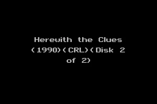 Herewith the Clues (1990)(CRL)(Disk 2 of 2)