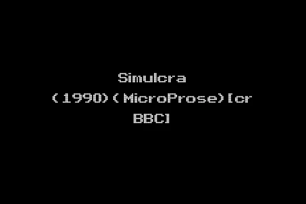 Simulcra (1990)(MicroProse)[cr BBC]