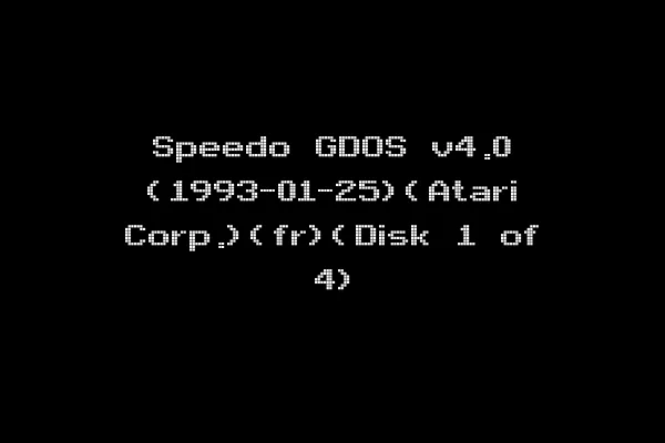 Speedo GDOS v4.0 (1993-01-25)(Atari Corp.)(fr)(Disk 1 of 4)