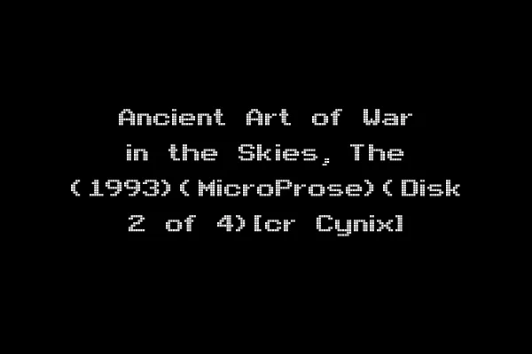 Ancient Art of War in the Skies, The (1993)(MicroProse)(Disk 2 of 4)[cr Cynix]