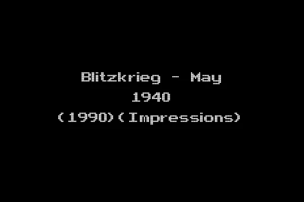 Blitzkrieg - May 1940 (1990)(Impressions)