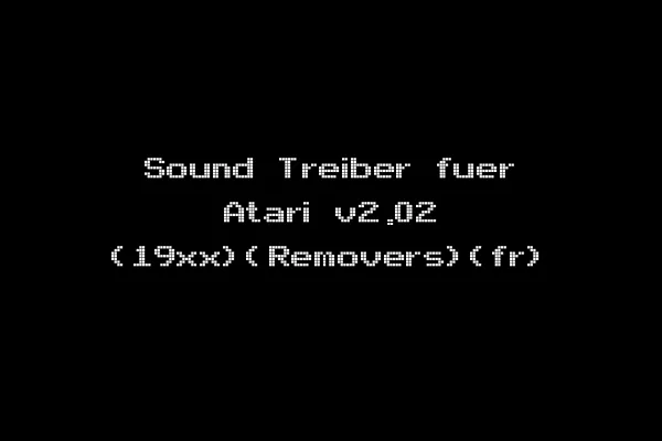 Sound Treiber fuer Atari v2.02 (19xx)(Removers)(fr)