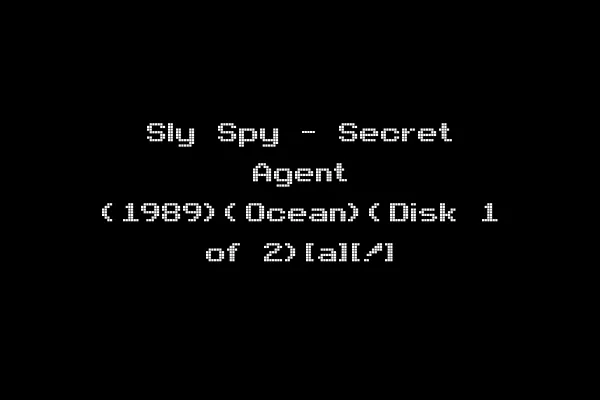 Sly Spy - Secret Agent (1989)(Ocean)(Disk 1 of 2)[a][!]