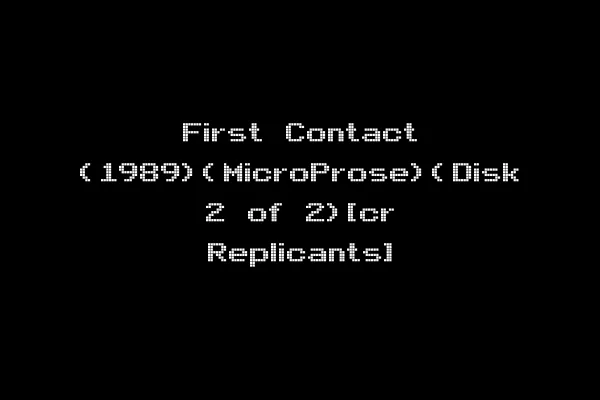 First Contact (1989)(MicroProse)(Disk 2 of 2)[cr Replicants]