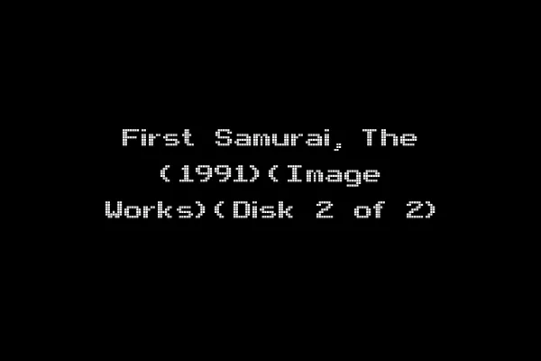 First Samurai, The (1991)(Image Works)(Disk 2 of 2)