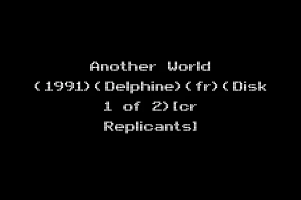 Another World (1991)(Delphine)(fr)(Disk 1 of 2)[cr Replicants]