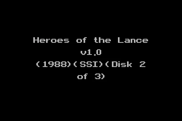 Heroes of the Lance v1.0 (1988)(SSI)(Disk 2 of 3)
