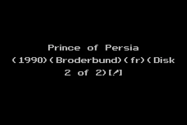 Prince of Persia (1990)(Broderbund)(fr)(Disk 2 of 2)[!]