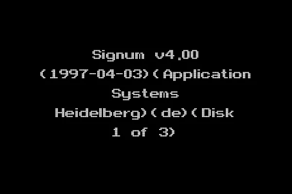 Signum v4.00 (1997-04-03)(Application Systems Heidelberg)(de)(Disk 1 of 3)