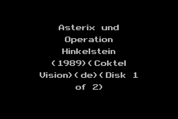 Asterix und Operation Hinkelstein (1989)(Coktel Vision)(de)(Disk 1 of 2)