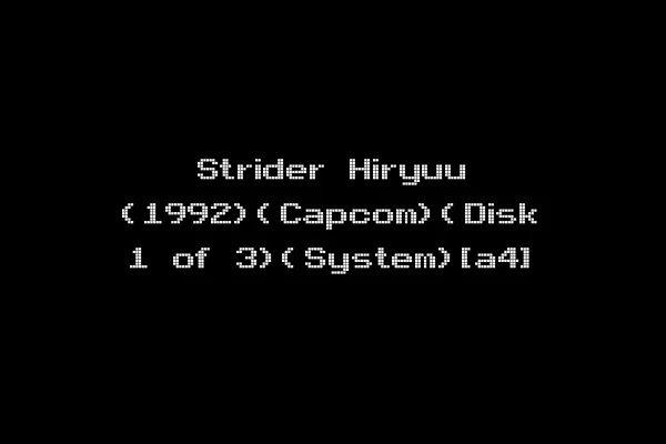 Strider Hiryuu (1992)(Capcom)(Disk 1 of 3)(System)[a4]