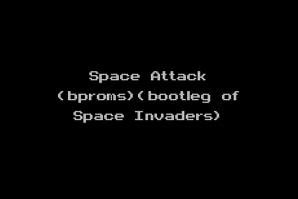 Space Attack (bproms)(bootleg of Space Invaders)