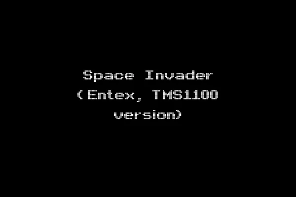 Space Invader (Entex, TMS1100 version)