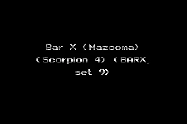 Bar X (Mazooma) (Scorpion 4) (BARX, set 9)