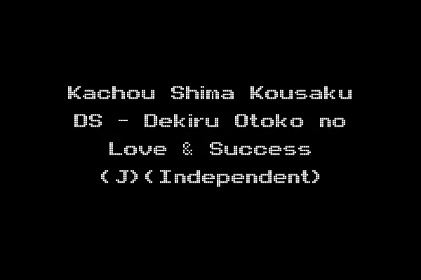 Kachou Shima Kousaku DS - Dekiru Otoko no Love & Success (J)(Independent)