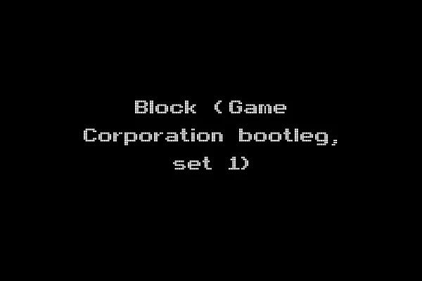 Block (Game Corporation bootleg, set 1)