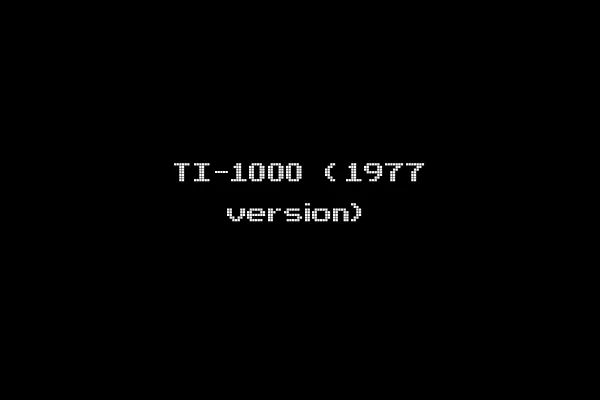 TI-1000 (1977 version)