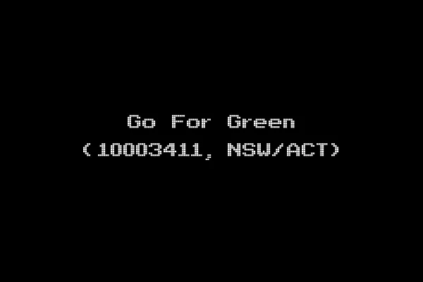Go For Green (10003411, NSW/ACT)
