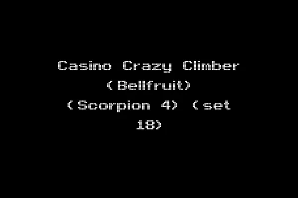 Casino Crazy Climber (Bellfruit) (Scorpion 4) (set 18)