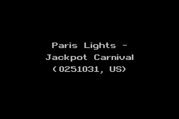 Paris Lights - Jackpot Carnival (0251031, US)